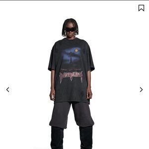 Balenciaga Black Graphic Men's Shirt